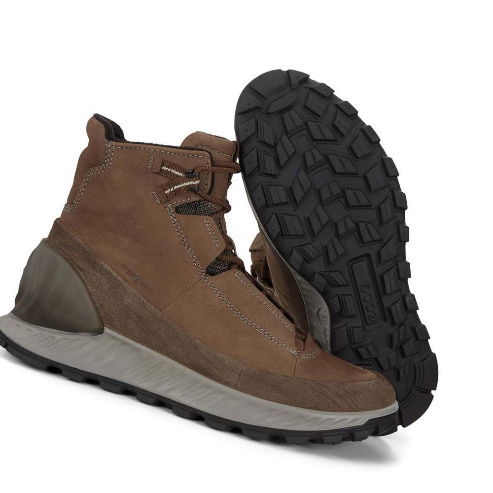 Ecco Exostrike Mid Outdoor Støvler Herre Kaffe Brune | NO 441FDN